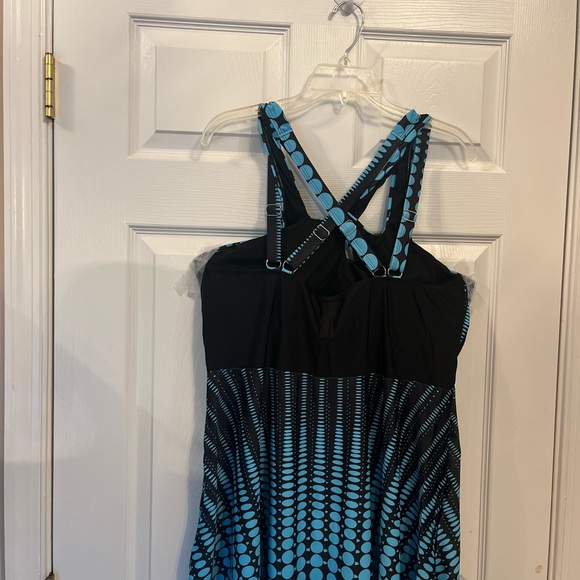 Women Plus Size Two-Piece Tankini Halter Neck Slimming Tummy Summer Swimsuit 18W - Picture 11 of 11